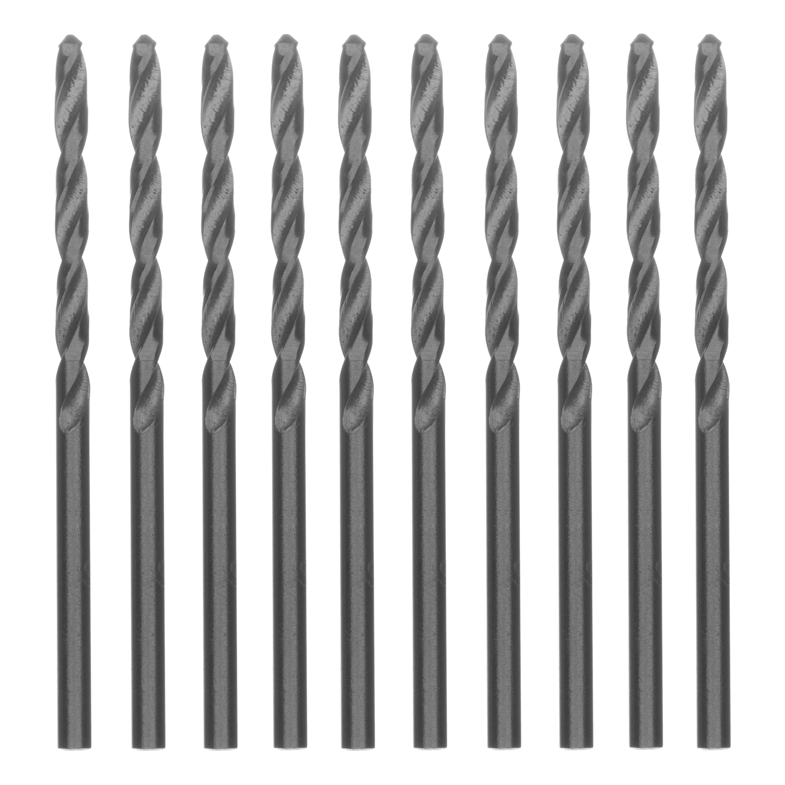 Сверло по металлу, 3 мм, полированное, HSS, 10 шт, цилиндрический хвостовик Matrix