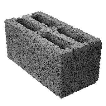 Шлакоблок пустотелый 4-ех щелевой 400х200х200