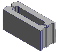 Камень для крепления фасадных систем Ф2 160 ПГ