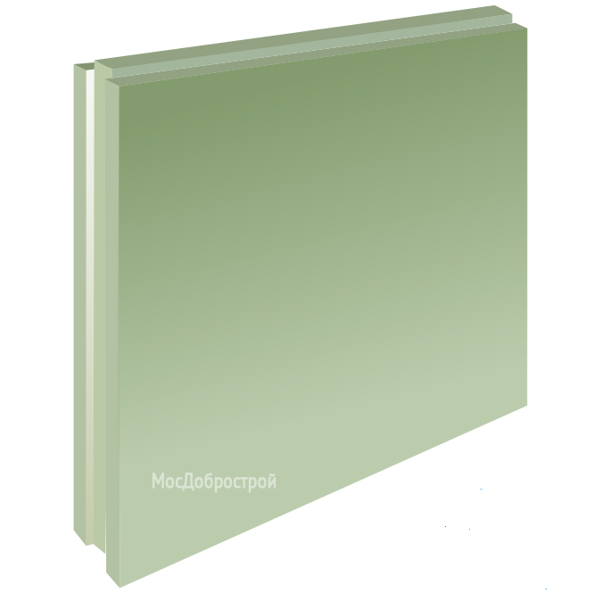 Плита пазогребневая Волма полнотелая влагостойкая 667х500х80 мм