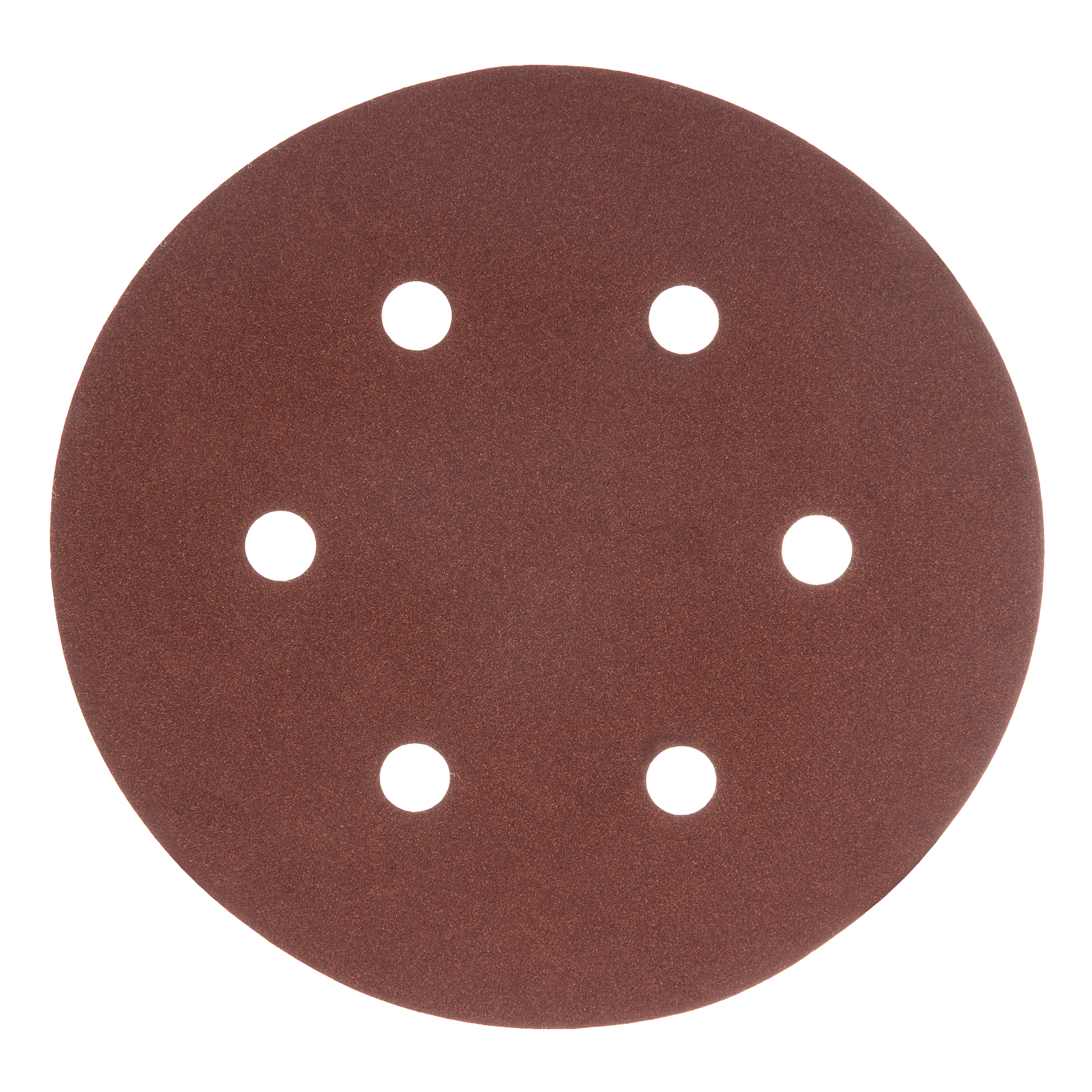 Круг абразивный на ворсовой подложке под "липучку", перфорированный, P 180, 150 мм, 5 шт Matrix