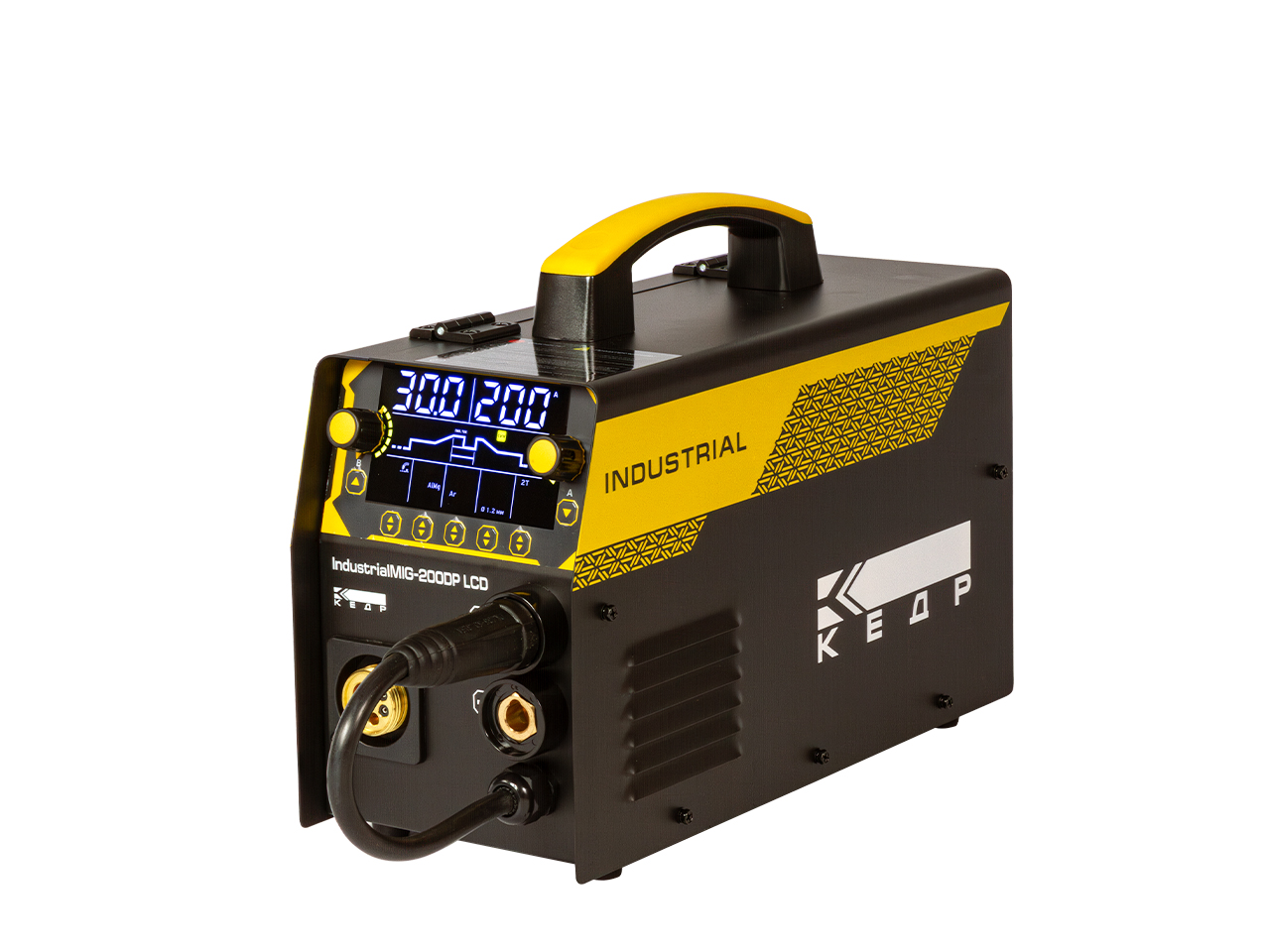 КЕДР Полуавтомат  КЕДР IndustrialMIG-200DP LCD (230В, 30-200А)