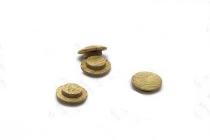 Заглушка деревянная Дуб d-12х20 мм. 10 шт/упак.