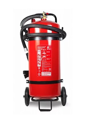 Огнетушитель порошковый ОП-50(з)-АВСЕ МИГ О2 на тележке с перекрывным стволом