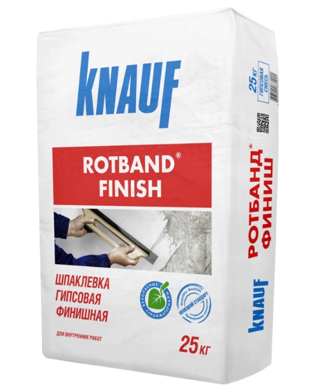 Гипсовая шпаклевка Кнауф Ротбанд финишная (KNAUF Rotband Finish) 25 кг