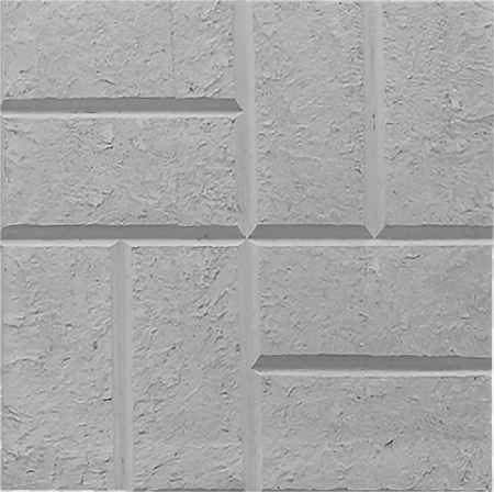 Тротуарная плитка 8 кирпичей 300х300х30 серая