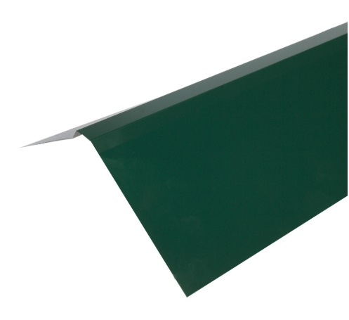 Конёк плоский с полиэстеровым покрытием 150х150  2 м цвет зелёный