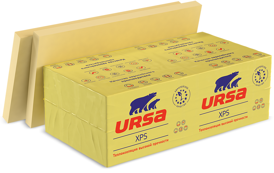 Ursa XPS N-II Стандарт 1180х600х100 мм 4шт 2.83м2 0.283м3