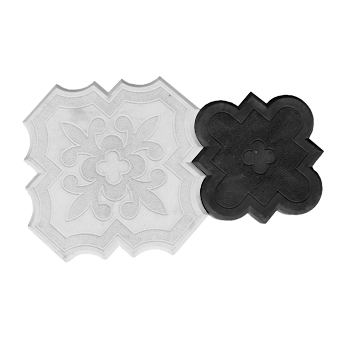 Тротуарная плитка Клевер краковский черная