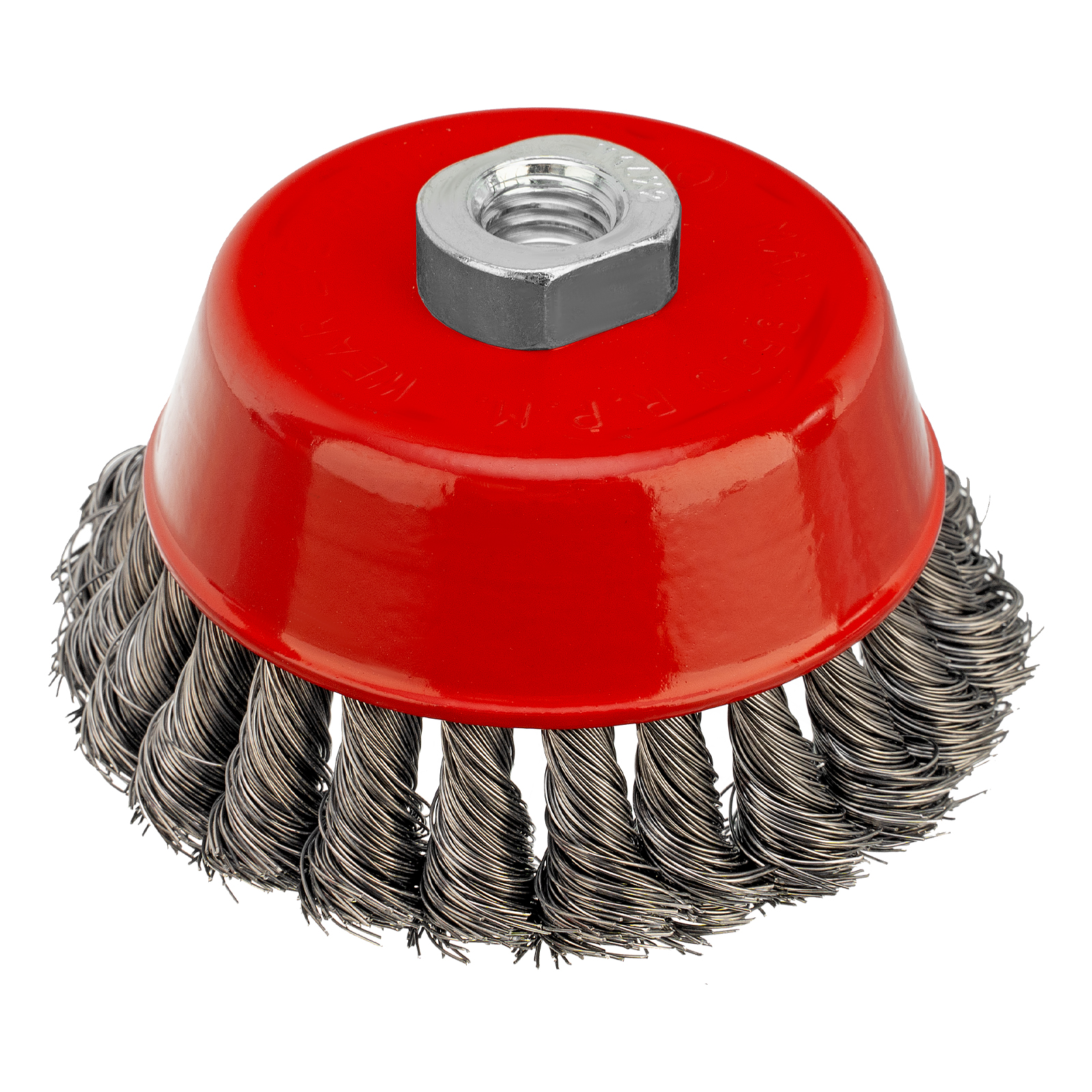 Щетка для УШМ, 100 мм, М14, "чашка", крученая проволока 0.35 мм Matrix