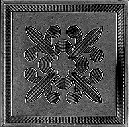 Тротуарная плитка Клевер 300х300х30 черная