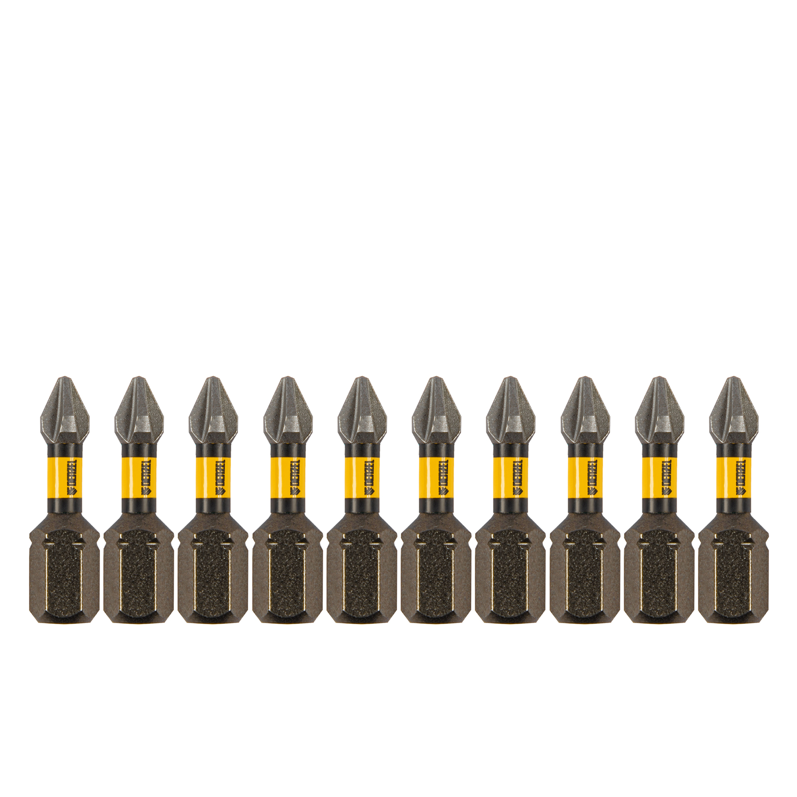 Бита IMPACT, PH1x25 мм, лазерная обработка шлица, сталь S2, 10 шт., Е 6,3 Denzel