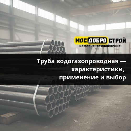 Труба водогазопроводная — характеристики, применение и выбор