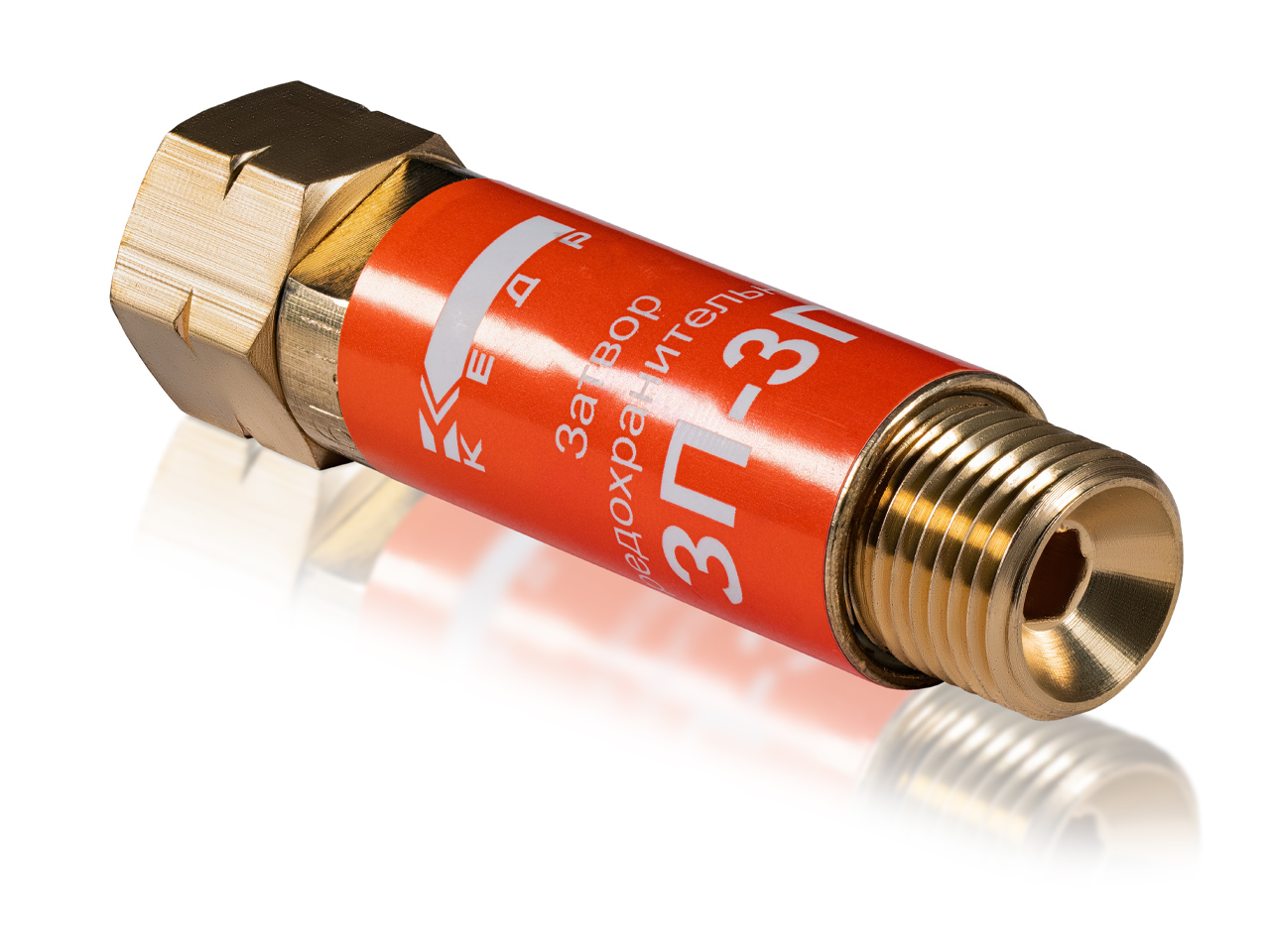 КЕДР Затвор предохранительный КЕДР ЗП-3Г (пропан, ацетилен), на вход резака /горелки, М16х1,5LH левая резьба