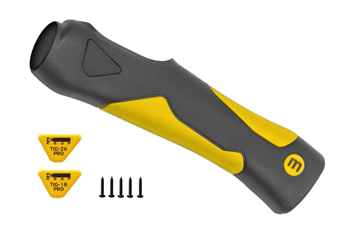 КЕДР Рукоятка для горелки КЕДР TIG-18 PRO TIG-26 PRO с винтами и наклейкой