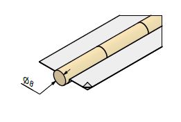 КЕДР Керамическая подкладка круглая КЕДР КП-8Ц (диаметр 8 мм, цилиндр, длина 600 мм)