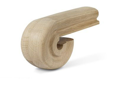 Окончание поручня "Улитка", Дуб, под балясину 50 мм