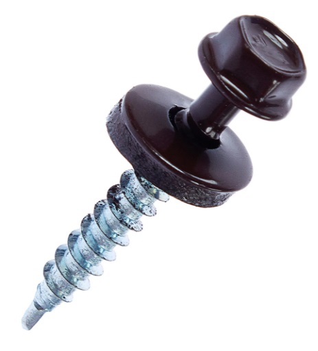 Саморезы металл-дерево 4.8x35 мм цвет коричневый, 250 шт.