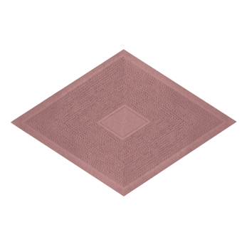 Тротуарная плитка Ромб 190x330х45 коричневая