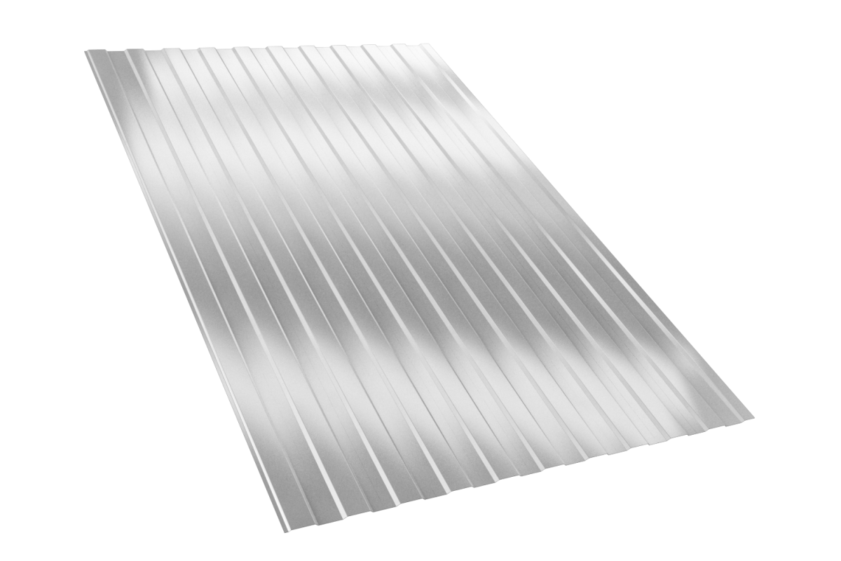 Профнастил С8 1150х6000 0.4 мм оцинкованный