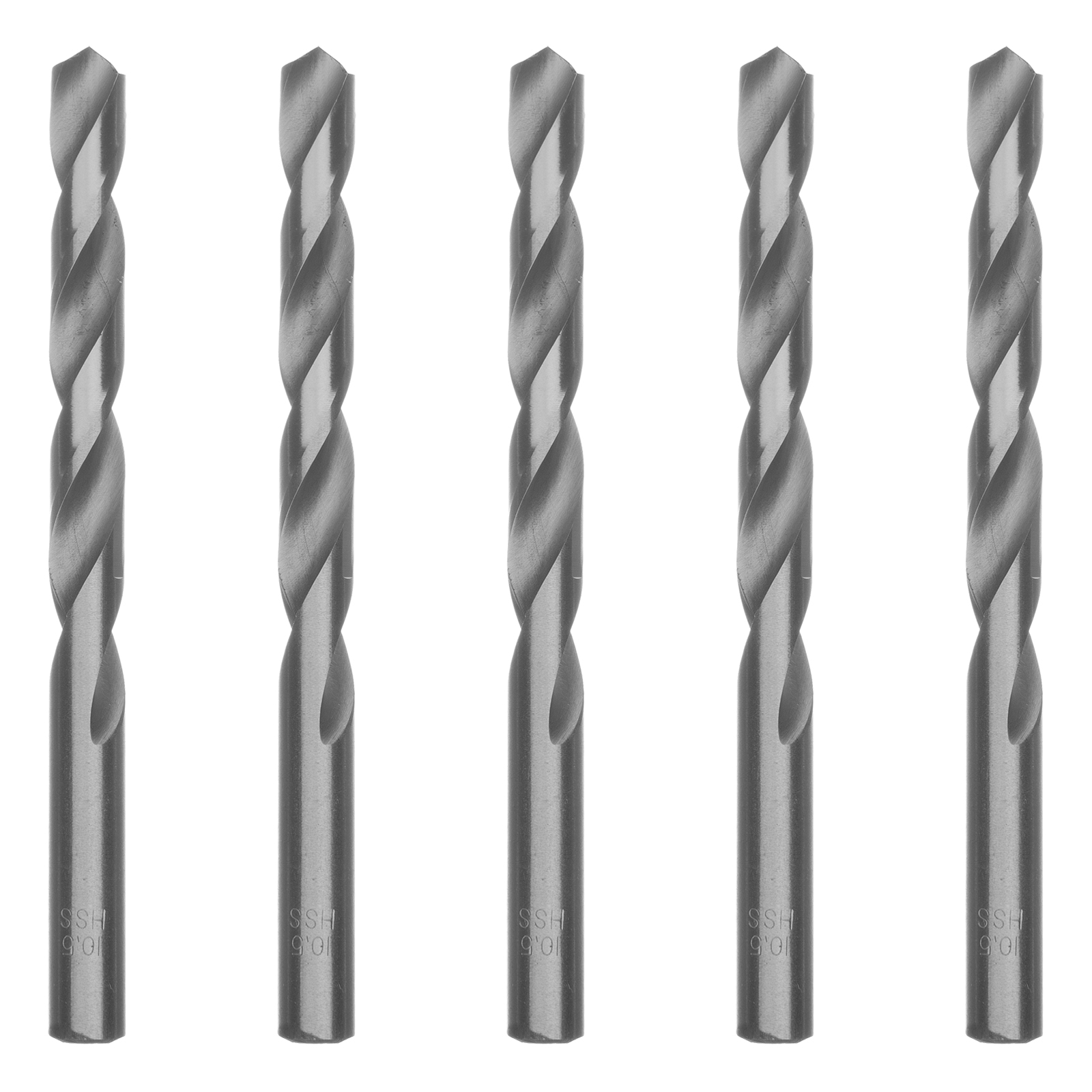 Сверло по металлу, 10.5 мм, полированное, HSS, 5 шт, цилиндрический хвостовик Matrix