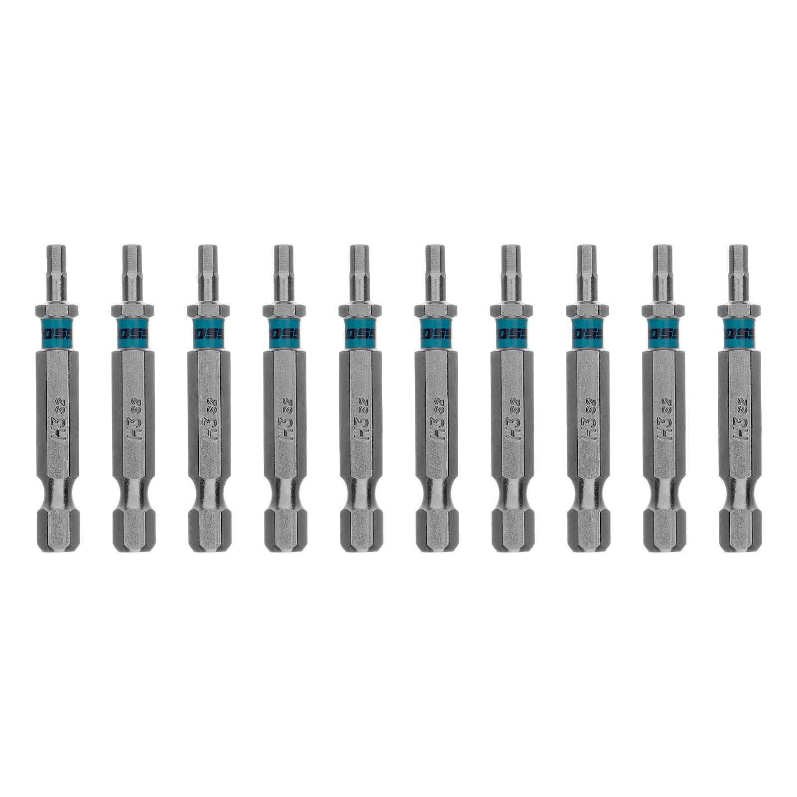 Бита HEX 3х50мм, сталь S2, шестигр., 10 шт. Gross