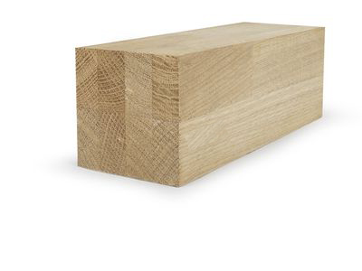 Брус клееный 80x80x3600 мм Дуб АБ сращенный