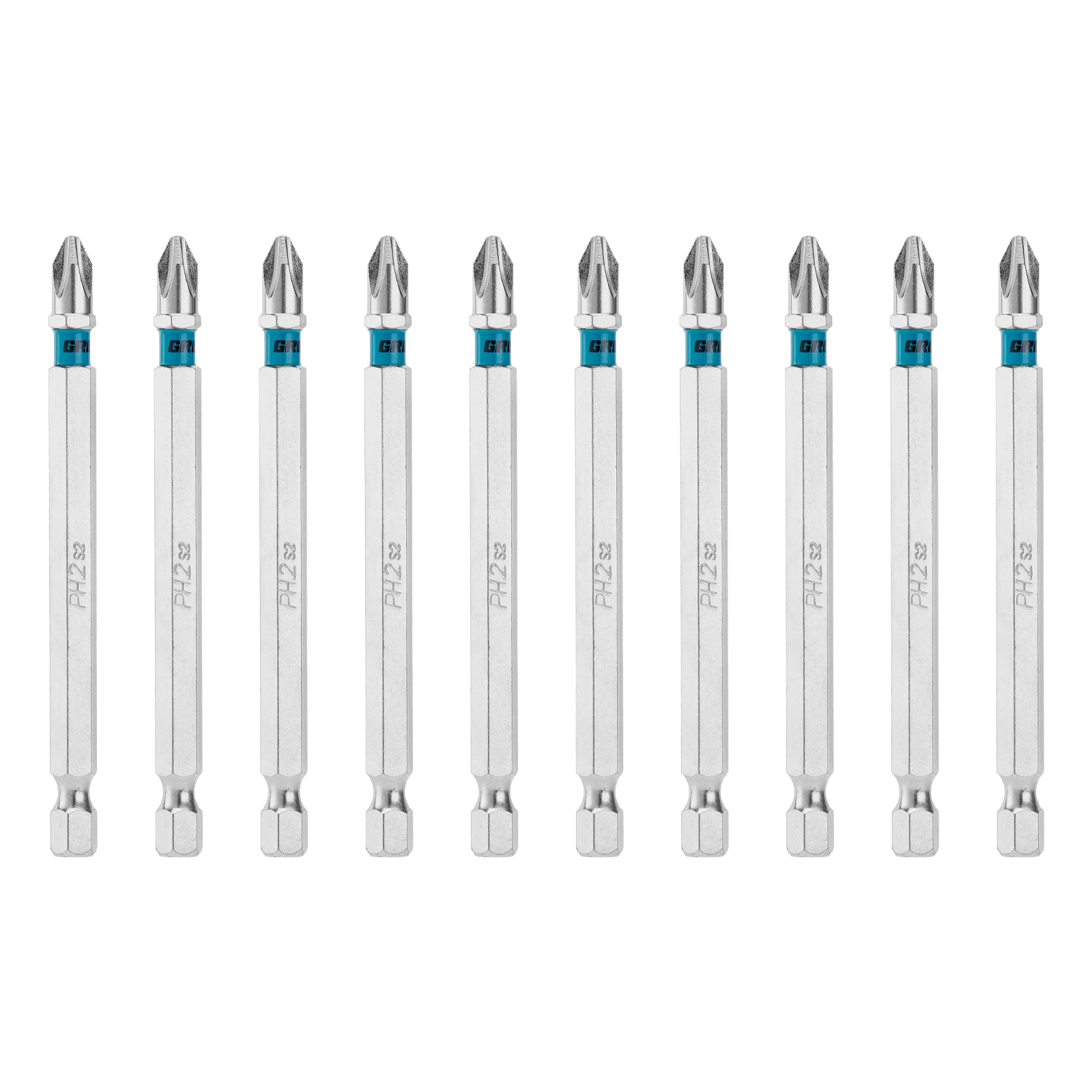 Бита PH2х90мм, сталь S2, шестигр., 10 шт. Gross