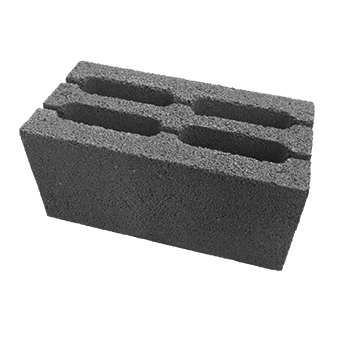 Пескоблок пустотелый 4-ех щелевой 200х200х400