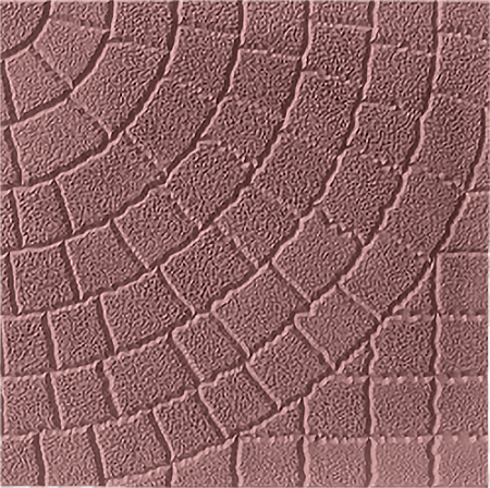 Тротуарная плитка Колодец 400х400х50 коричневая