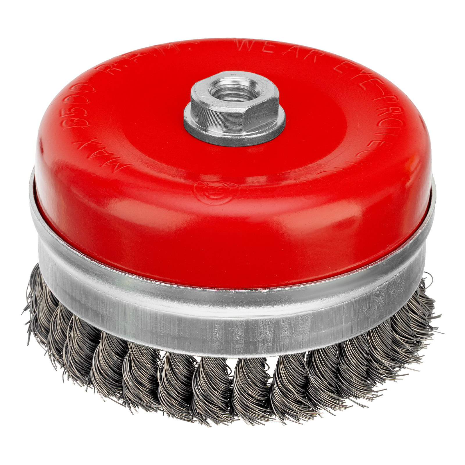 Щетка для УШМ Heavy Duty, 125 мм, М14, "чашка", крученая проволока 0.5 мм Matrix