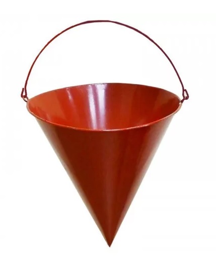 Ведро пожарное конусное, 8 л.