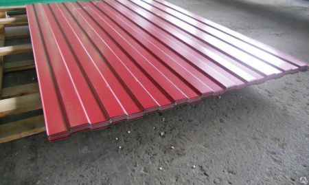 Профнастил С8 вишневый RAL 3005 1200х2000мм