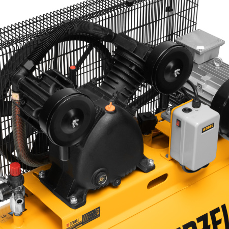 Компрессор воздушный рем. привод BCV 4000-T/200, 4,0 кВт, 200 литров, 690 л/мин Denzel