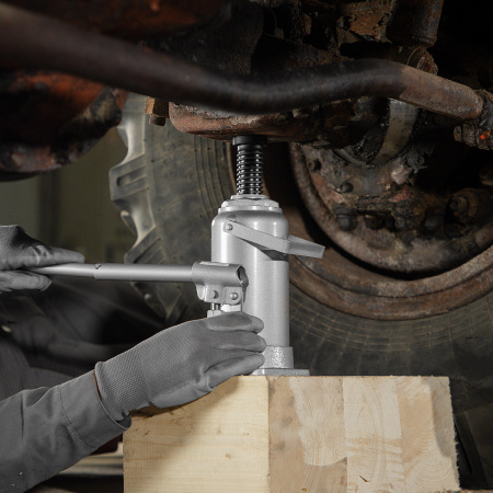 Домкрат гидравлический бутылочный, 16 т, h подъема 230-460 мм Matrix цена