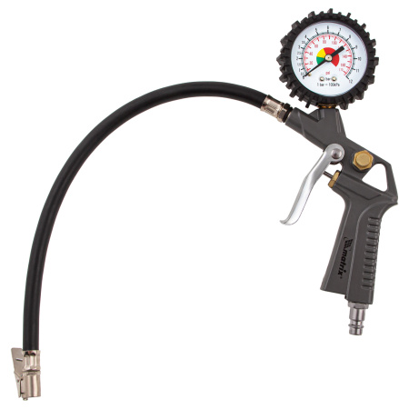 Набор пневмоинструмента, 5 предметов, быстросъемное соединение, краскораспылитель с нижним бачком Matrix цена