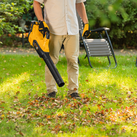 Воздуходувка аккумуляторная RB180-36, Li-ion, 36 В, 4 Ач, 180 км/ч, 820 м3/ч Denzel цена