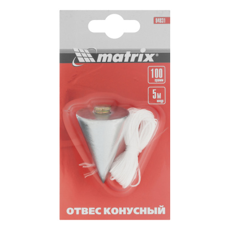 Отвес конусный, 100 г, шнур 5 м Matrix цена