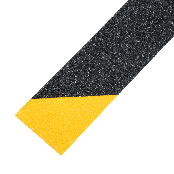 Лента клейкая противоскользящая, черно-желтая 25 мм x 5 м Matrix цена