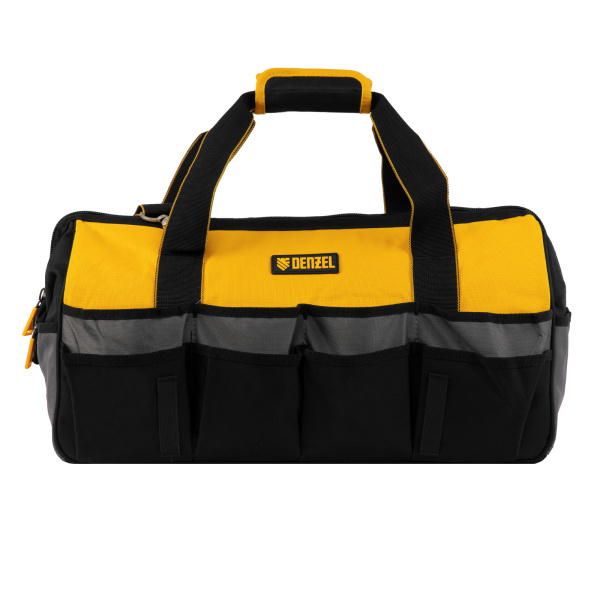 Сумка для инструмента, 500х245х300 мм, 20 карман.,съемный органайз. 10 карман.,наплеч. рем. Denzel цена
