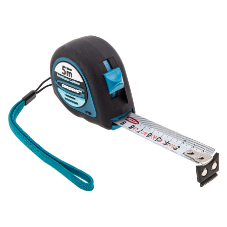 Рулетка "Ergonomisch",5 м x 25 мм,магнитный обрезиненный зацеп Gross цена