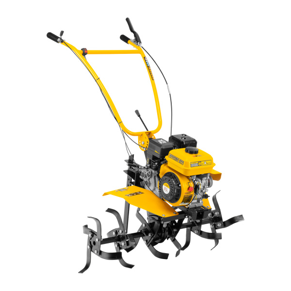 Мотоблок DPT-170SB, 7 л.с., ремен.сцеп, фрез 3х4, ШОМ, без колес, передачи 2В/1Н Denzel