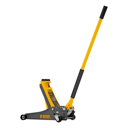 Домкрат гидравлический подкатной, 2,5 т, 85-430 мм, быстрый подъем, низкий подхват, проф. Denzel цена