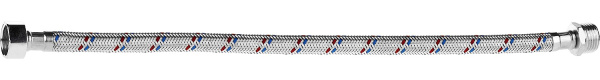 Подводка гибкая ЗУБР для воды, оплетка из нержавеющей стали, г/ш 1/2″ - 0,4м