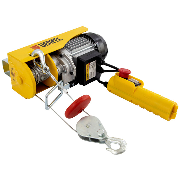 Тельфер электрический TF-250, 0.25 т, 540 Вт, высота 12 м, 10 м/мин Denzel цена