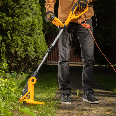 Триммер электрический TE-650, 650Вт,330мм,катушка автомат,телескоп.штанга,регул. углы накл. Denzel цена