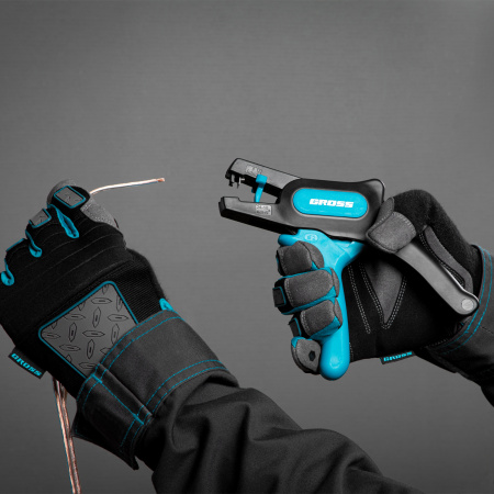 Щипцы для зачистки электропроводов 0.2-6 мм2 (10-24 AWG) лезвие: нержавеющая сталь Gross