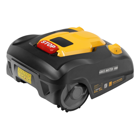 Робот-газонокосилка Grass Master 1000  1000м², 3Ач, 28V, LCD дисплей, Wi-Fi Denzel цена