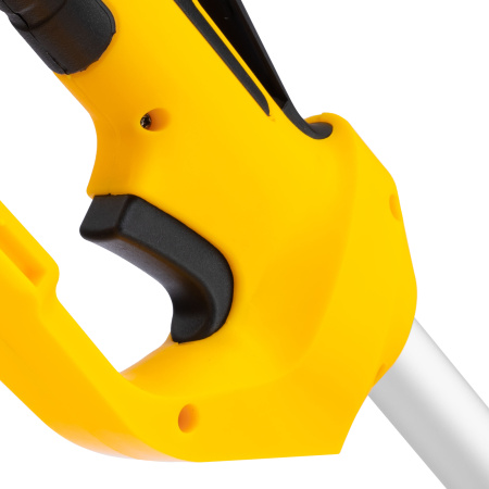 Триммер электрический TE-1200, 1200 Вт, 380 мм, катушка + диск, разборная штанга Denzel цена