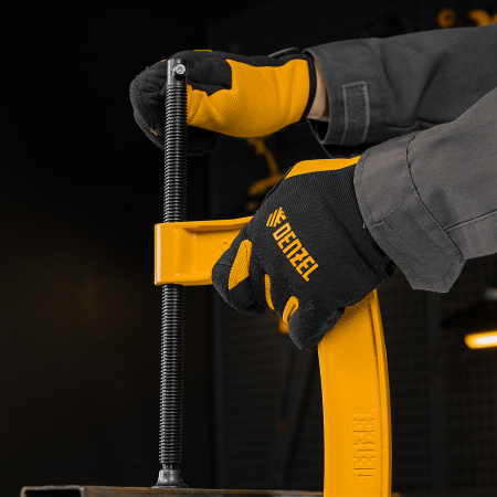 Струбцина G-образная, усиленная, 200 мм Denzel цена